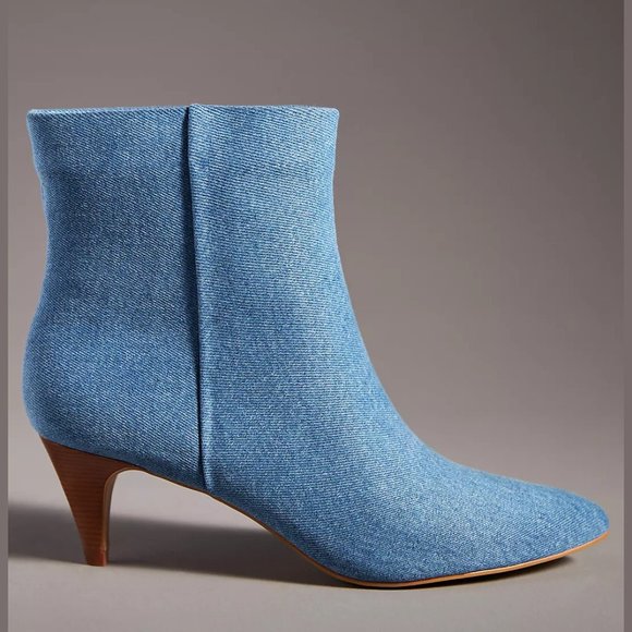 NEW Dolce Vita Size 8.5 Women's Dee Boots, Denim Booties - Denim Dark - Picture 1 of 3